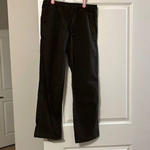 North face size medium drawstring pants - brownish/green color